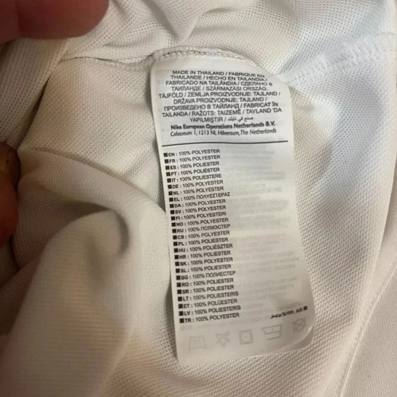 Nike Golf Dri Fit Sport Men's Standard Dri Fit Classic Shirt White Polyester M - Picture 5 of 6